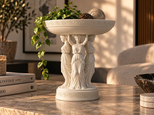Greek goddess planter bowl - goddess,